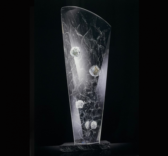 Asteroidy - umelecká tlač na akrylátové sklo