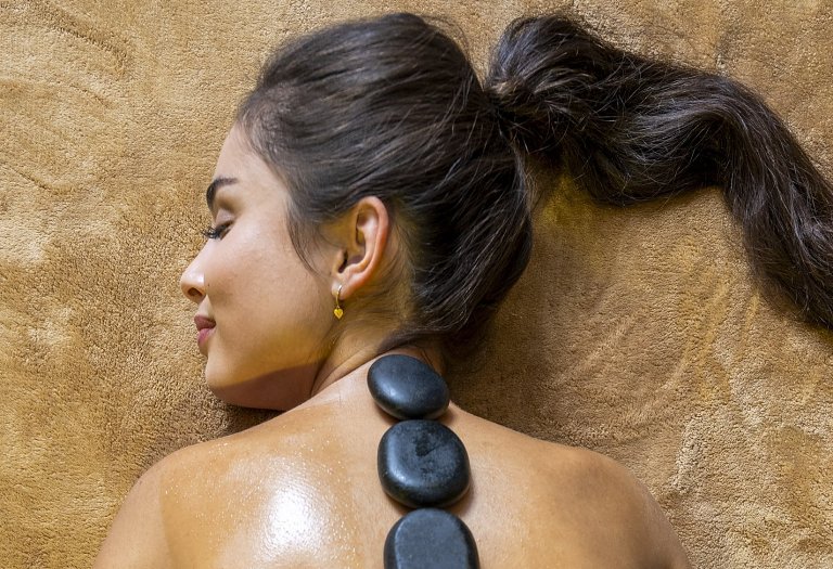 Lava stone massage